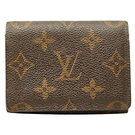 Louis Vuitton Monogram Card Case Brown