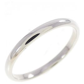 Tiffany & Co. Platinum Wedding Band Ring Silvery