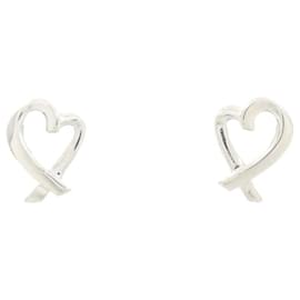 Tiffany & Co Tiffany Loving Heart Mini Stud Earrings Silvery