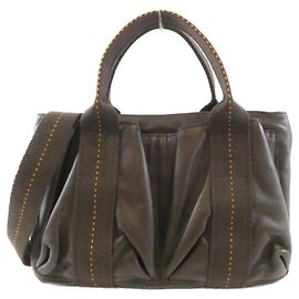 Hermès Hermes Caravan Horizontal PM Handbag Chocolate