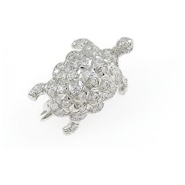 Tiffany & Co Tiffany Mini Schildkröten-Brosche Silber
