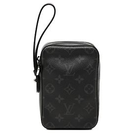 Clutch Box Monogram Eclipse nera Louis Vuitton Nero