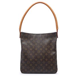 Louis Vuitton Marrón Monogram Looping GM Castaño