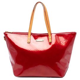 Louis Vuitton Red Monogram Vernis Bellevue GM Rosso