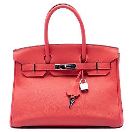 Hermès Pink Togo Birkin Retourne 30 Rosa