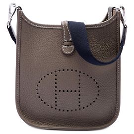 Hermès Marron Clemence Evelyne 16 Amazone Marron Taupe