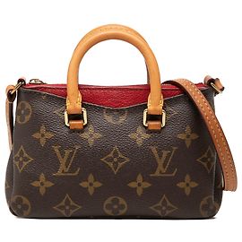 Louis Vuitton Marrom Monogram Nano Pallas Marrom