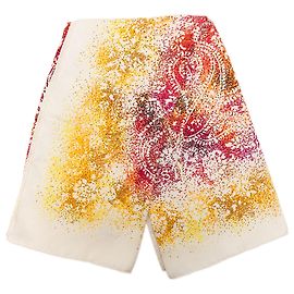 Hermès Seidentuch White Indian Dust 90 Weiß Roh