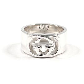 Gucci Interlocking G Band Ring Silvery