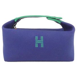Hermès Hermes Bride à Black PM Handbag Pouch Blue
