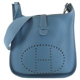 Hermès Borsa a Spalla Hermes Evelyne II GM Blu