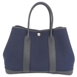 Hermès Hermes Garden Party Handbag Blue