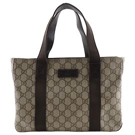 Borsa Tote Gucci GG Supreme Canvas Marrone