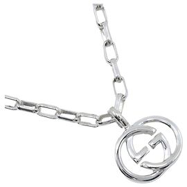 Collar Gucci Interlocking G Plata