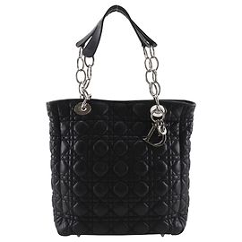 Borsa Tote Lady Christian Dior Nero