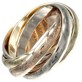 Anello Trinity 5-Ring Band Cartier Argento D'oro