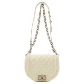 Borsa a Spalla Chanel Boy Line AS3350 Bianco Altro
