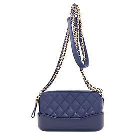 Borsa a tracolla Chanel Gabrielle Blu navy