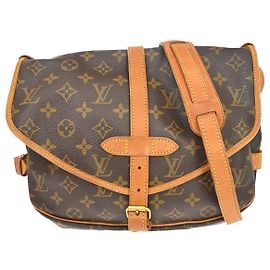 Louis Vuitton Saumur Monogram Canvas 30 Marron