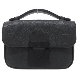 Borsa a tracolla Louis Vuitton Taurillon Monogram S-Lock Nero Monogramma