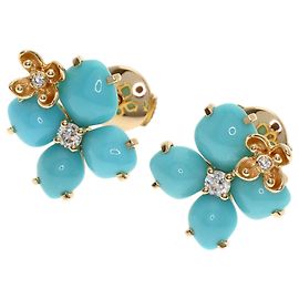 Orecchini Chaumet Hortensia Eden Turquoise Diamond Altro