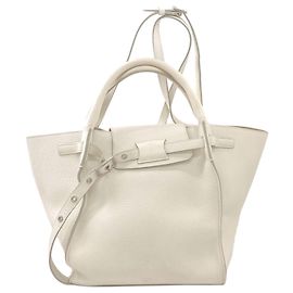 Céline Celine Big Bag 2-Way Handbag White