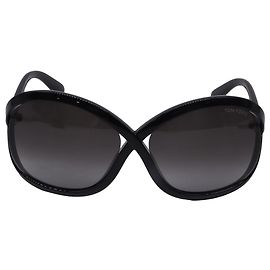 Óculos de sol Tom Ford Tinted Whitney em acetato preto Preto