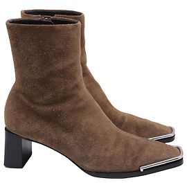Bottines Alexander Wang en daim marron Marron