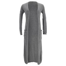 Theory Cardigan mit offenem Front in Grau aus Kaschmir Grau