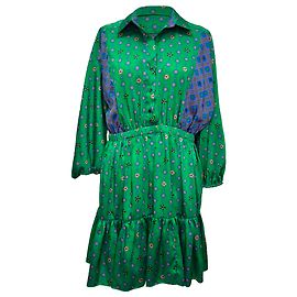 Robe chemise courte imprimée Sandro en polyester multicolore Multicolore