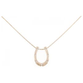 Autre Marque Collier fer à cheval en diamant Au750 Rose