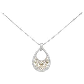 Autre Marque Collier en diamant Au750 Doré