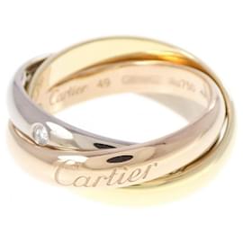 Cartier Trinity Ring 18K White Yellow and Pink Gold Pink White Yellow
