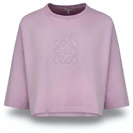 Loewe T-shirt de algodão Anagram - Lilás Outro