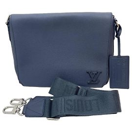 Louis Vuitton Aerogram Takeoff Messenger Bag Blue
