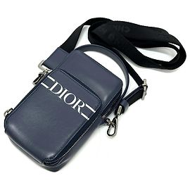 Christian Dior Borsa Micro Dior Logo 2-Way Blu