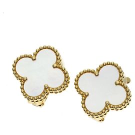 Pendientes Vintage Alhambra de nácar Van Cleef & Arpels Otro