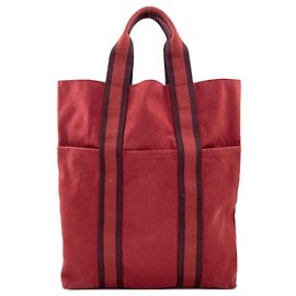 Hermès Hermes Fourre-Tout Cabas Tote Bag Rosso