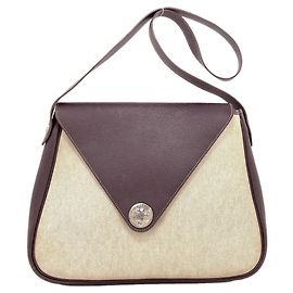 Hermès Borsa a tracolla Hermes Christine in Toile H Marrone Beige