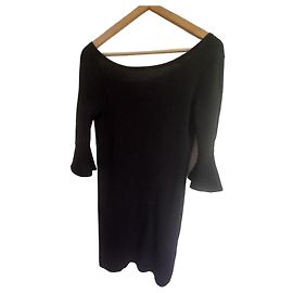 Robe Gerard Darel noire à manches évasées Noir