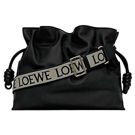 Clutch con tracolla Flamenco Loewe Nero