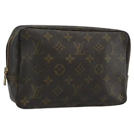 LOUIS VUITTON Monogram Trousse Toilette 23 Clutch Bag M47524 LV Auth 186888 Monogram