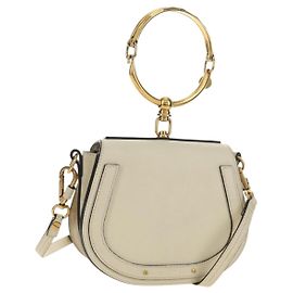 Chloé Sac à main Chloe Nile en cuir 2way Ivoire Or Auth ep14885V Doré Écru