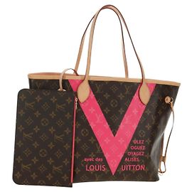 LOUIS VUITTON Bolsa Tote Monogram Neverfull MM Grenard M41602 LV Auth BA13466SAM Outro Monograma