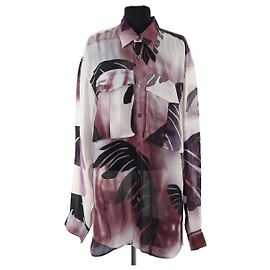 Camisa de seda roxa Dries Van Noten M Roxo
