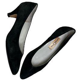 Chloé Vintage Chloe Suede Heels Black EU36.5 Black