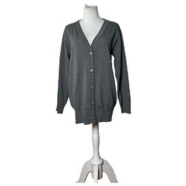 Chloé Vintage Chloe Baumwoll-Cardigan Grau L Grau