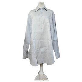 Camicia in cotone vintage Yves Saint Laurent da uomo azzurro L Blu