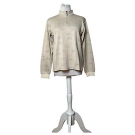 Vintage Chloé Logo Print Sweatshirt Cream M Beige