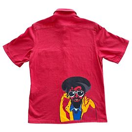 Comme Des Garcons Junya Watanabe Comme des Garçons Camicia Reggae SS2002 Rosso
